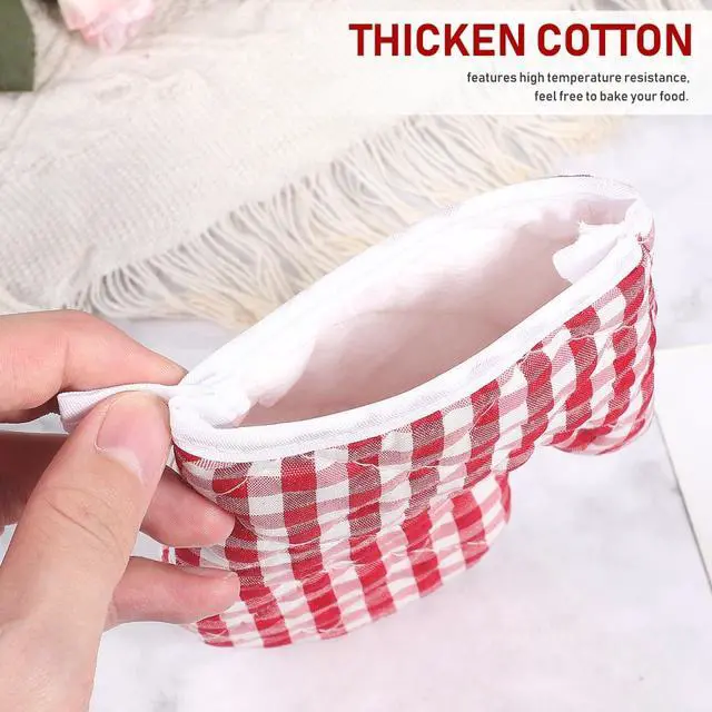 Alt view image 3 of 7 - Cabilock Kids Oven Mitts 2 Pack, Mini Baking Gloves for Children
