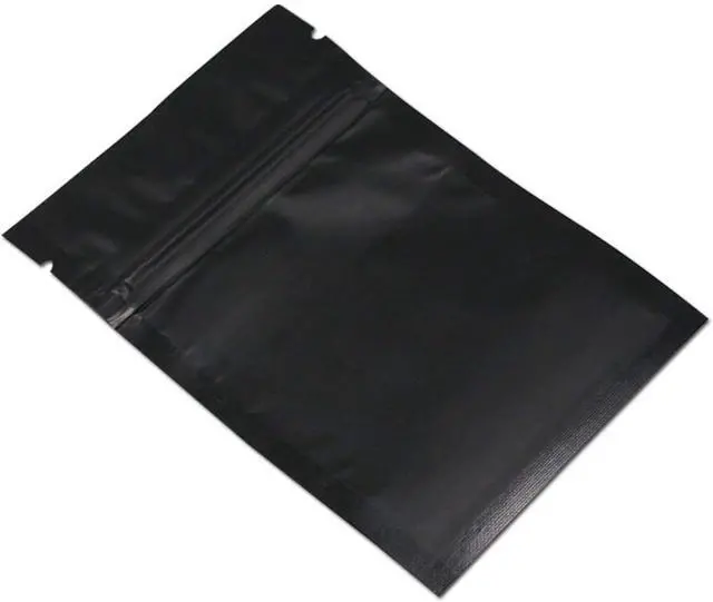 Alt view image 5 of 6 - FERENLI 100 Pcs 2.8x3.9 inch Zipper Lock Mylar Bags for Food Storage | Black, Aluminum Foil, Flat, Heat Sealable, Resealable Zipper Lock, for Coffee Candy Food Packaging, Small Business Supplies
