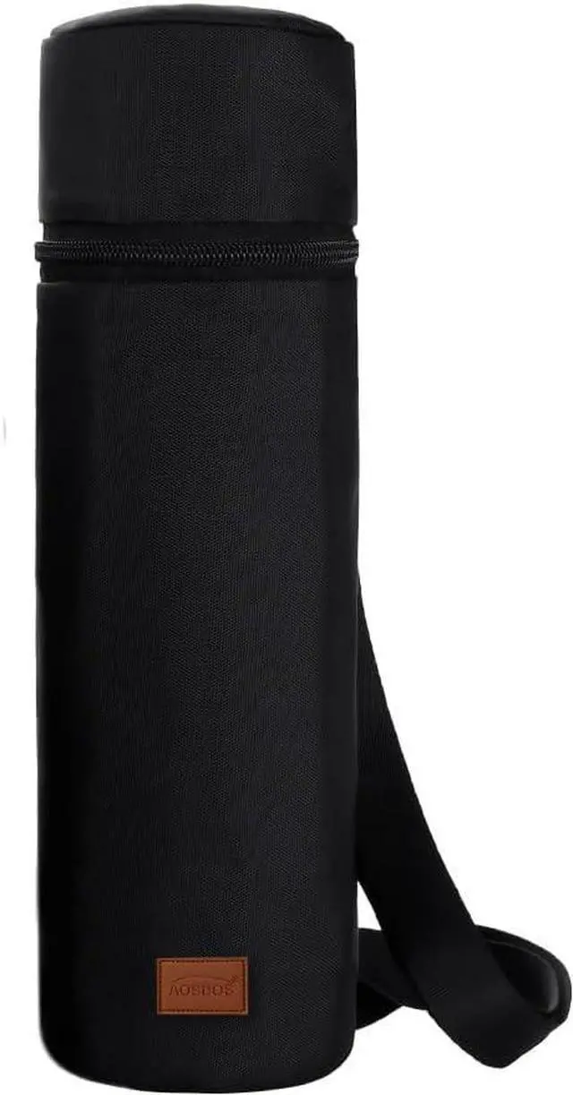 Main image of Aosbos Insulated Wine Bag Water Bottle Carrier Portable Wine Cooler Bag Padded Protection Tote Bag with Shoulder Strap for Travel Picnic Purse