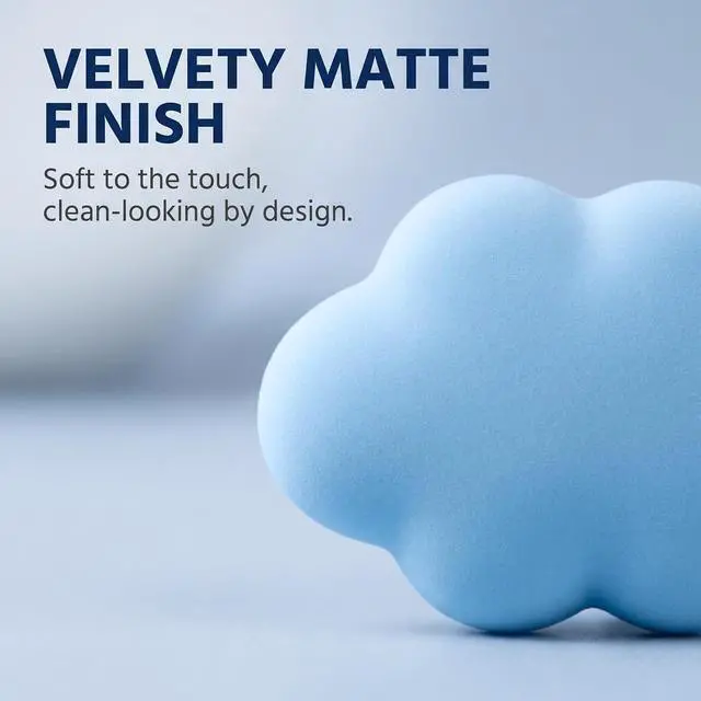 Alt view image 7 of 7 - 4Pcs Set Blue Fridge Magnet Cartoon Cute Cloud Shape Fridge Magnets Office Cloud Shape Whiteboard Magnets Resin Refrigerator Magnets Home Decoration Refrigerator Magnets