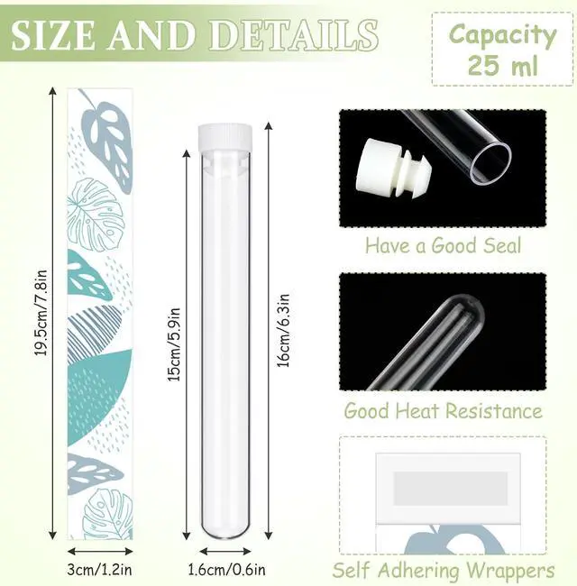 Alt view image 3 of 6 - Copkim 38 Pcs Tampon Tube Set for Women,Light Style | Plastic Travel Tube Containers, Reusable Wrappers, for Festivals Cruises Sports Events Concert