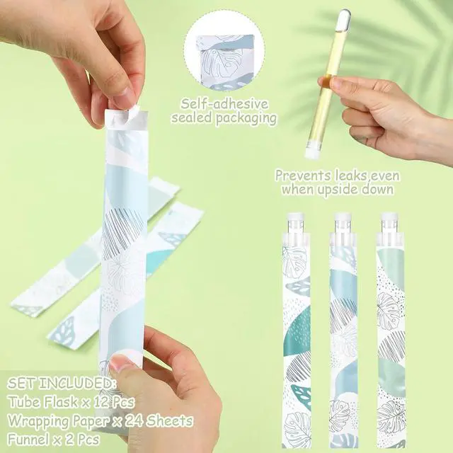 Alt view image 4 of 6 - Copkim 38 Pcs Tampon Tube Set for Women,Light Style | Plastic Travel Tube Containers, Reusable Wrappers, for Festivals Cruises Sports Events Concert