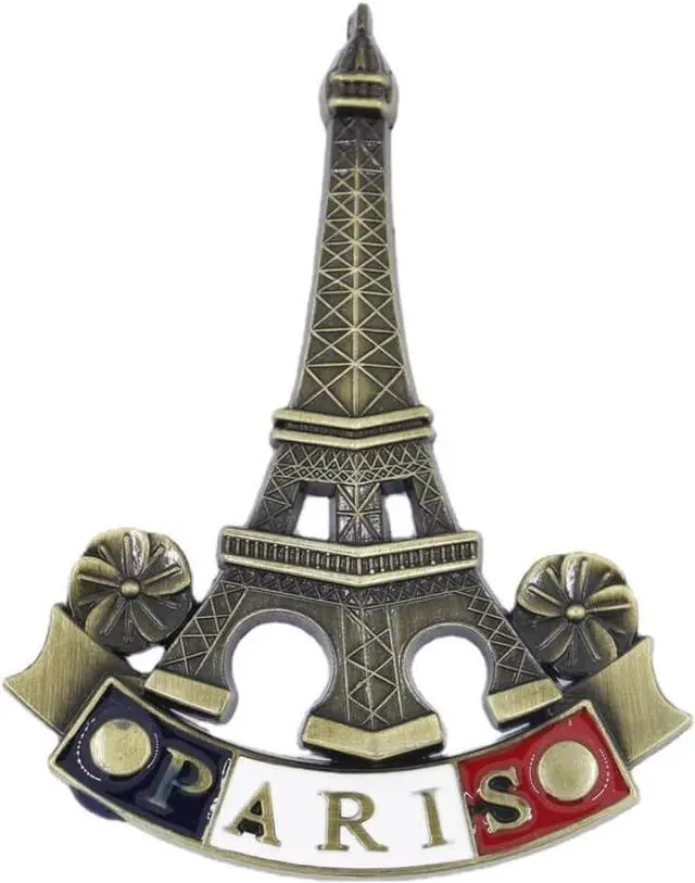 Main image of 3D Metal Fridge Magnet Eiffel Tower Paris France Souvenir Gift Decor Refrigerator Magnets,Classic Landmarks Handmade Crafts Home Decoration, Kitchen Accessories,Kitchen Refrigerator Decor