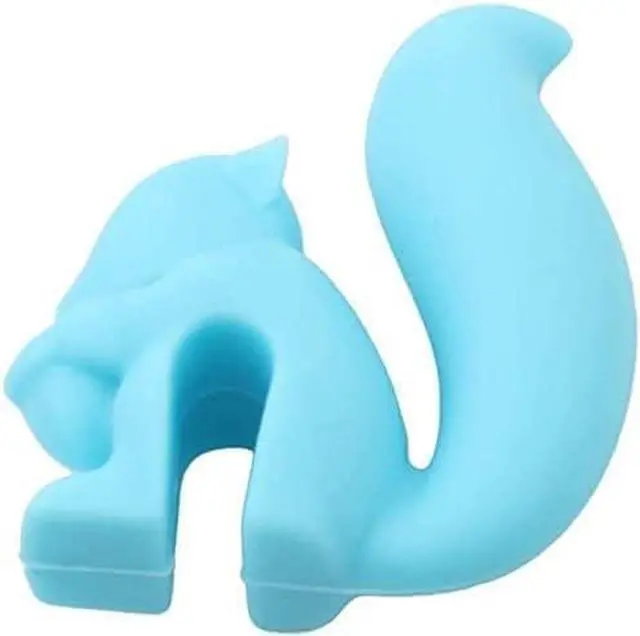 Alt view image 4 of 6 - 20Pcs Cute Squirrel Shape Silicone Tea Bag Holder Cup, Hanging Tool for Mug, Candy Colors Gift Set, Drink Markers for Coffee and Espresso