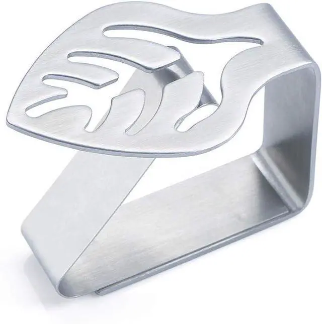 Alt view image 4 of 4 - 6 Pack Tablecloth Clips Clamps Stainless Steel Table Clips Thickened Strong Tablecloth Holders Covers for Outdoor and Indoor