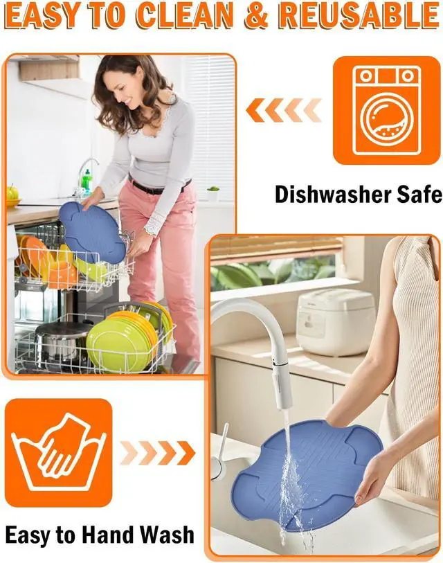 Alt view image 6 of 6 - Heat-Resistant Silicone Mat Compatible with Kismile 5in1 Portable Air Fryer | Reusable Anti-Slip Hot Pads Potholders, Portable Silicone Trivet for Kismile 2.6QT & 4.7QT Glass Containers