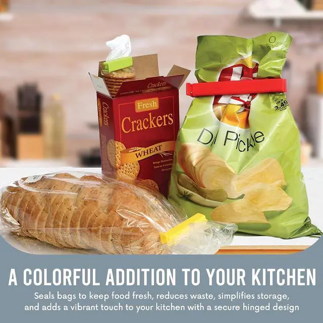 Alt view image 2 of 7 - LINDEN SWEDEN Twixit! Bag Clips - Set of 15 - Keep Food Fresh, Prevent Spillage - Great for Storage and Organization - Microwave, Freezer and Dishwasher-Safe - BPA-Free