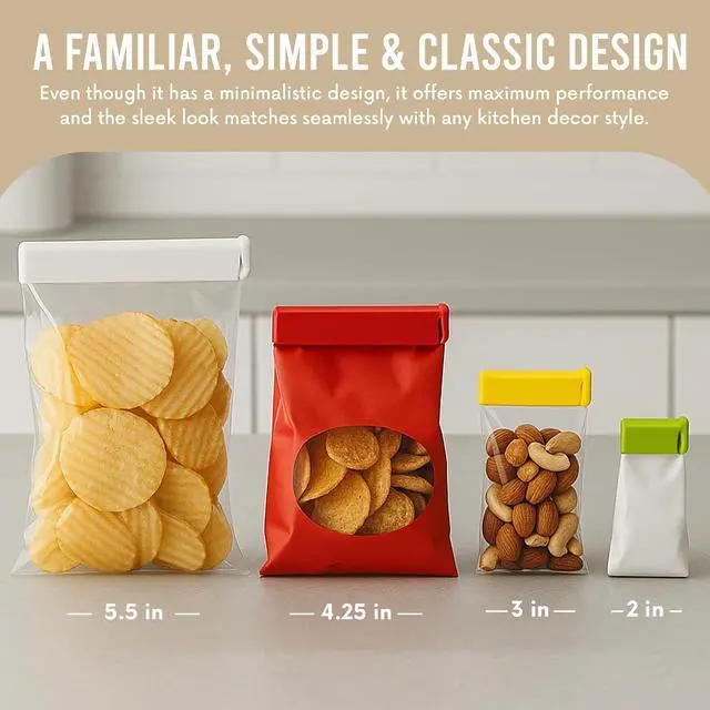 Alt view image 5 of 7 - LINDEN SWEDEN Twixit! Bag Clips - Set of 15 - Keep Food Fresh, Prevent Spillage - Great for Storage and Organization - Microwave, Freezer and Dishwasher-Safe - BPA-Free