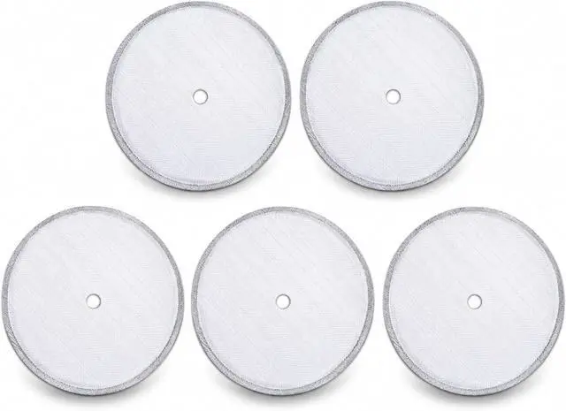 Main image of French Press Coffee Filter Replacement 5 Pack | 304 Food-Grade Stainless Steel, Ultra-Fine 150 Mesh, Even Extraction, Easy Cleaning, Fits 8cm French Press