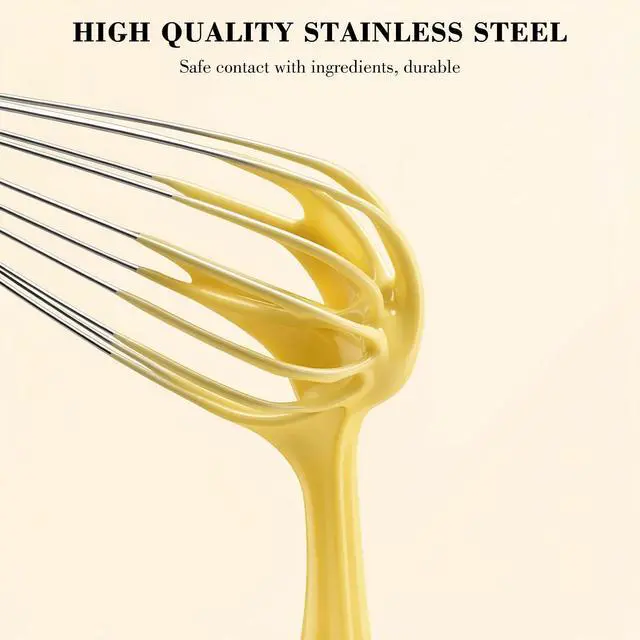 Alt view image 3 of 7 - NileHome 3-Pack Stainless Steel Whisk Set, Kitchen Utensils for Cooking