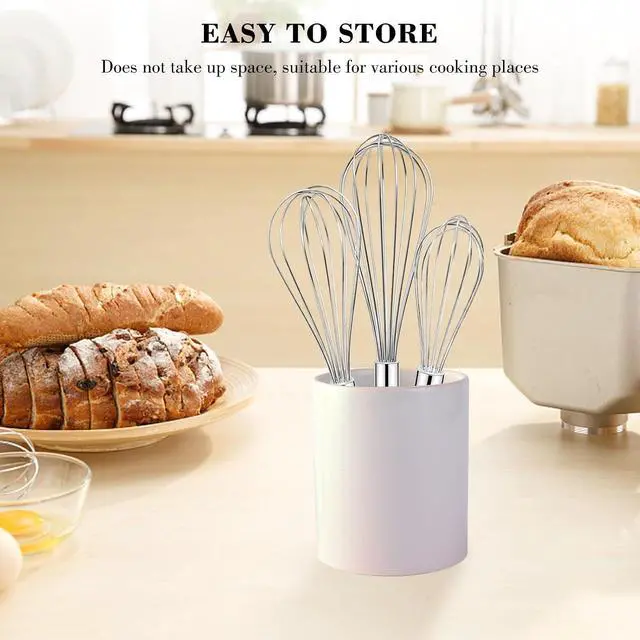 Alt view image 6 of 7 - NileHome 3-Pack Stainless Steel Whisk Set, Kitchen Utensils for Cooking