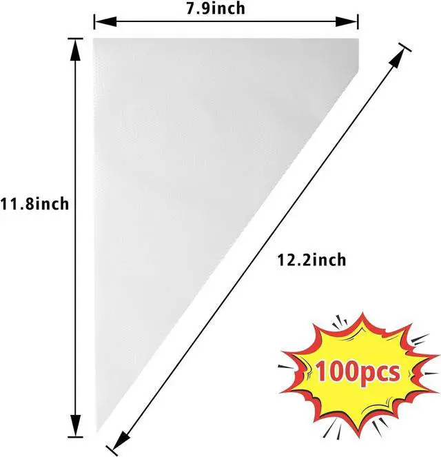Alt view image 7 of 7 - Piping Bags Disposable Pastry Bags 12 Inch 100PCS Thicken and Non-Slip Icing Bags Tipless Frosting Piping Bag for Cake, Cream Frosting and Cookie Decoration Supplies