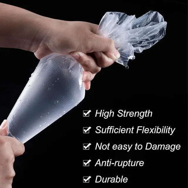 Alt view image 2 of 7 - Piping Bags Disposable Pastry Bags 12 Inch 100PCS Thicken and Non-Slip Icing Bags Tipless Frosting Piping Bag for Cake, Cream Frosting and Cookie Decoration Supplies