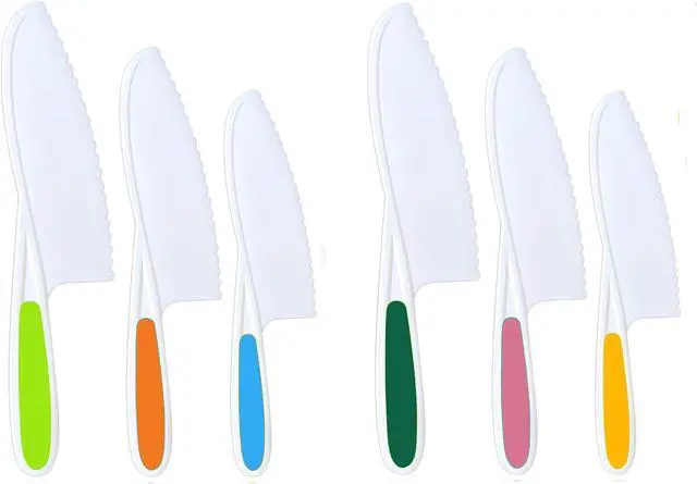 Main image of Knives for Kids, 6-Piece Kitchen Cooking and Baking Knife Set, Children's Knives for Real Cooking, BPA-Free Kids' Toddler Tool