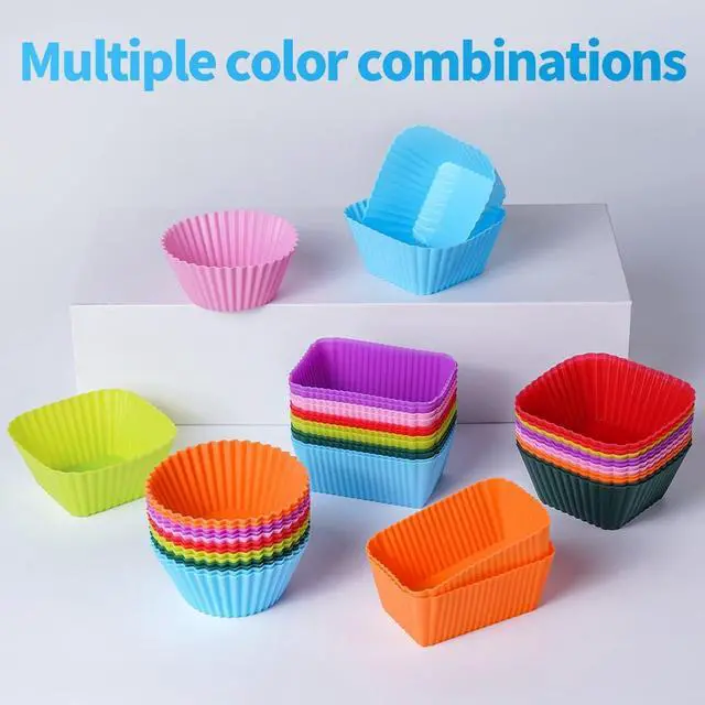 Alt view image 7 of 7 - Doiaz Silicone Lunch Bento Box, 52 Pack Bento Lunch Box Bundle Dividers with Food Picks Lunch Accessories, Durable, Reusable, BPA-Free, Freezer and Dishwasher Safe