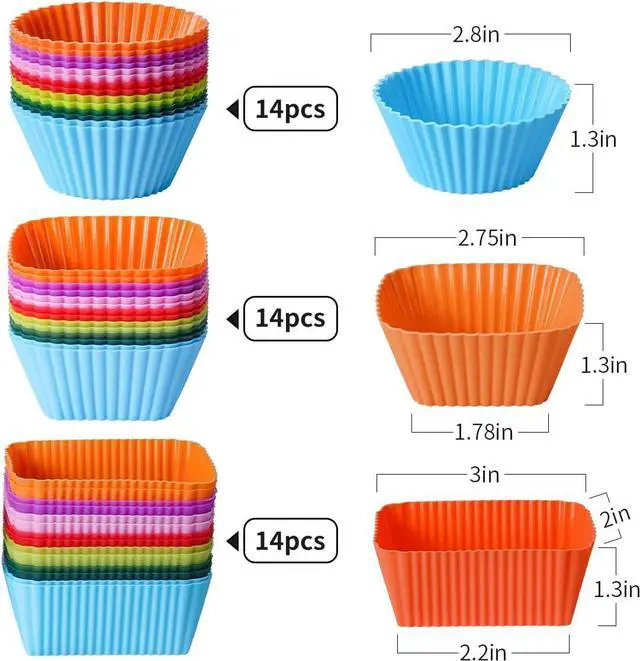 Alt view image 4 of 7 - Doiaz Silicone Lunch Bento Box, 52 Pack Bento Lunch Box Bundle Dividers with Food Picks Lunch Accessories, Durable, Reusable, BPA-Free, Freezer and Dishwasher Safe