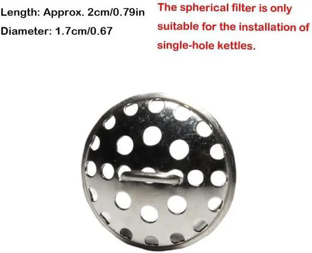 Alt view image 2 of 7 - 2 Pack Cast Iron Teapot Spout Tea Strainers Inisde Insert Loose Tea Filter for Japanese Tetsubin Stovetop Kettle Kyusu Zisha Tea Pots Kungfu Tea Set Kung Fu Teapot Yixing Clay Teapots