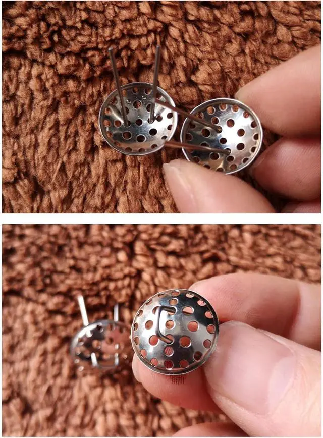Alt view image 6 of 7 - 2 Pack Cast Iron Teapot Spout Tea Strainers Inisde Insert Loose Tea Filter for Japanese Tetsubin Stovetop Kettle Kyusu Zisha Tea Pots Kungfu Tea Set Kung Fu Teapot Yixing Clay Teapots
