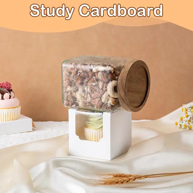 Alt view image 5 of 7 - Hoewina 28 PCS Cupcake Boxes, Individual Cupcake Containers with Window | Cupcake Holders Carrier with Inserts, Stackable Deep Cake Box for Birthday Holiday Party Bakery Supplies (White)