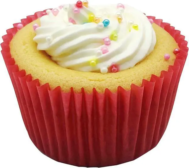 Alt view image 4 of 7 - Premium Red Greaseproof Cupcake Liners Muffin Paper Baking Cups Standard Size, 100-Count