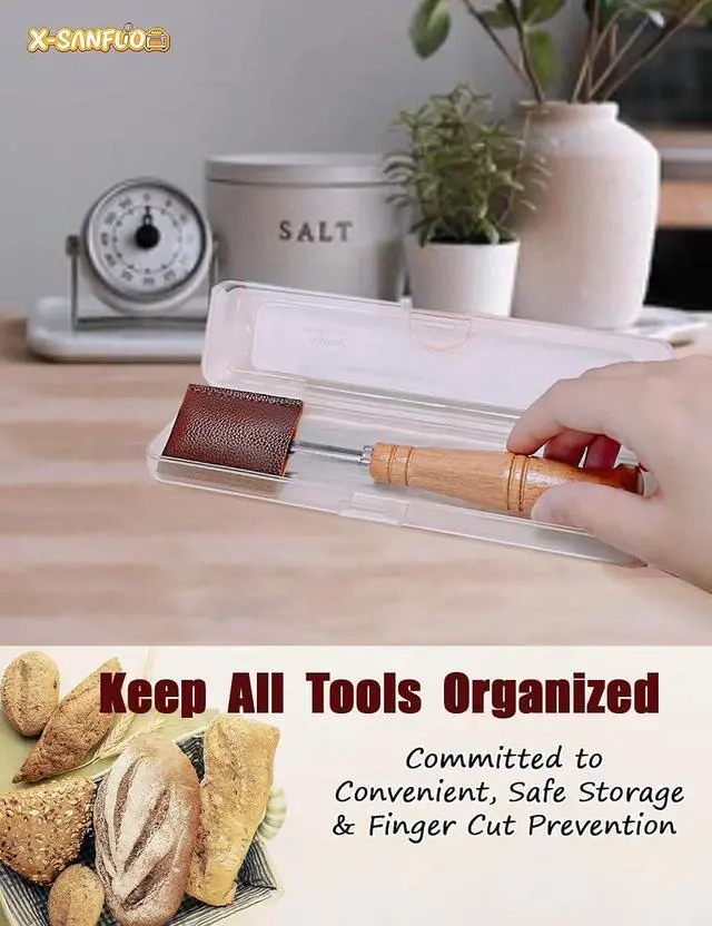 Alt view image 3 of 6 - Bread Lame Dough Scoring Tool with Case | Professional-Grade, Baguette & Sourdough Scoring Tool with 10 Razor Blades, Essential Baking Supply