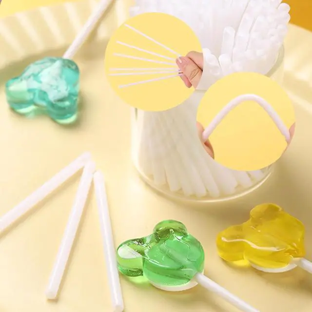 Alt view image 3 of 7 - 100 Pcs Cake Pop Sticks,4 Inch Lollipop Sticks,Treat Sticks for Candy