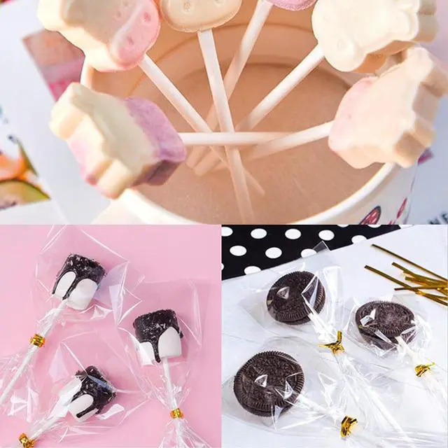 Alt view image 6 of 7 - 100 Pcs Cake Pop Sticks,4 Inch Lollipop Sticks,Treat Sticks for Candy