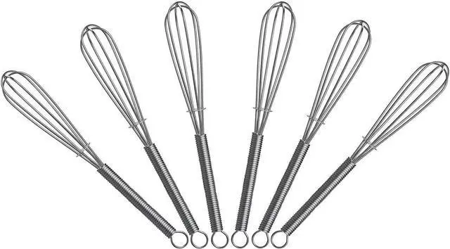 Main image of 5 inch Mini Wire Whisk 6 Pack - Stainless Steel
