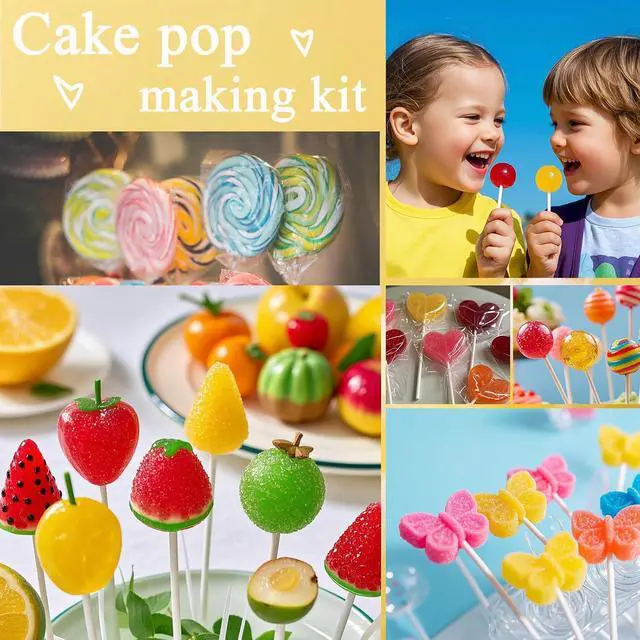 Alt view image 4 of 6 - 4-inch White Lollipop Sticks and Bags Set, 100Pcs Paper Candy Sticks,100Pcs Clear Bags, 100Pcs Twist Ties for Hard Candy, Chocolate, Cookie, Dessert (Gold)