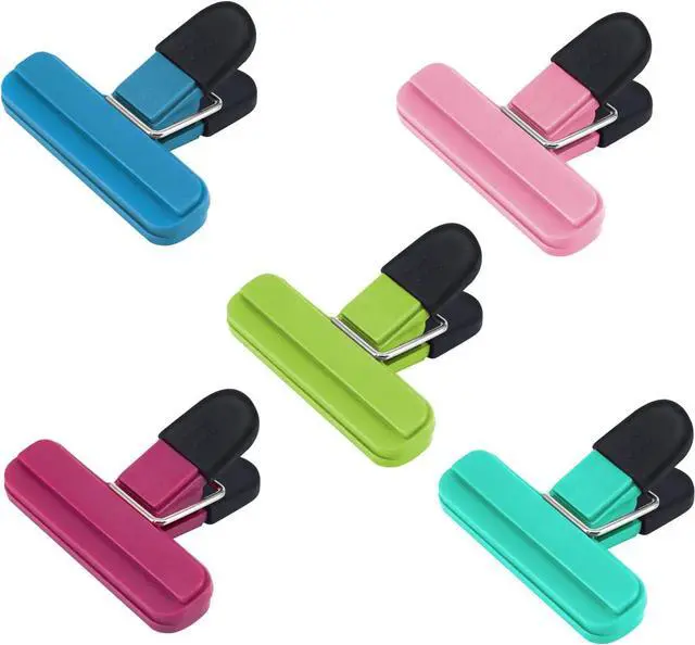 Main image of Bag Clips, AK1980 Kitchen Food Clips for Refrigerator Food Storage Packages, Snack Bags, Photos for Home, Office, School and More
