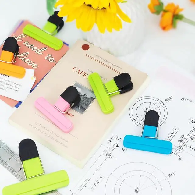 Alt view image 4 of 5 - 12 Pack Chip Clips, Plastic Heavy Duty Seal Grips, 3 x 2.5 Inch | Snack Bag Clip, Food Clips, Heavy Duty Sealing for Food Storage, Ideal for Home, Office, Kitchen, Pantry, Travel, and Party