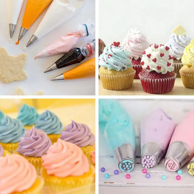 Alt view image 5 of 7 - Piping Bags, Pastry Bags 100PCS 18 Inch, Disposable Icing Piping Bags | Tipless Icing Piping Bag For Cookie/Cake Decorating Supplies, Anti Burst And Non-Slip Thicken Cake Decorating Bags