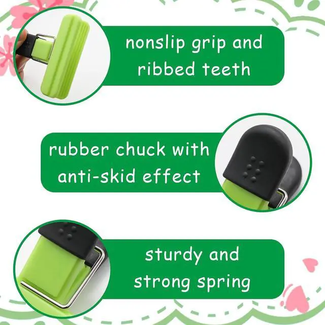 Alt view image 4 of 5 - 6 Pack Small Size Bag Clips, 3 x 2.5 Inch Assorted Colors Food Clips (Color 1)