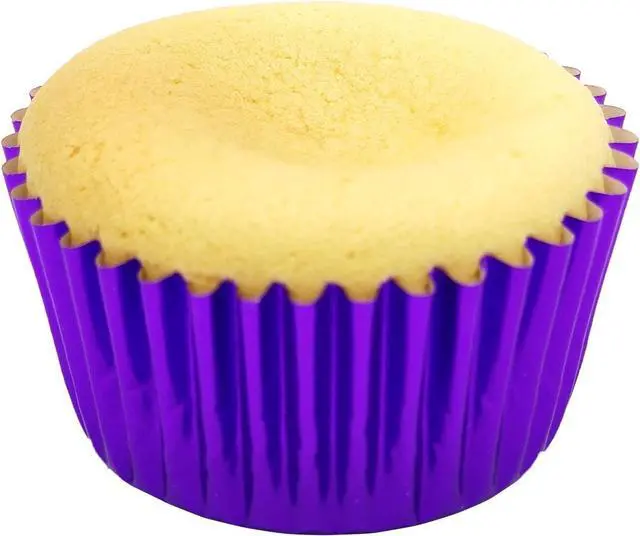 Alt view image 6 of 7 - Standard Purple Foil Cupcake Liners Muffin Baking Cups for Party and More, 100-Count