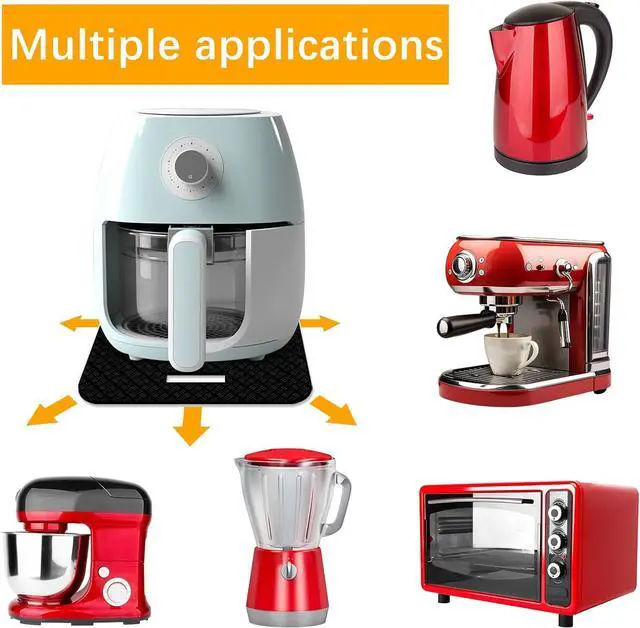 Alt view image 6 of 6 - 4 PCS Heat Resistant Mat with Sliding Function for Air Fryer Mat,12 * 14in Countertop Protector Mat Coffee Maker Mat and Oven,Suitable for most kitchen Electric appliance