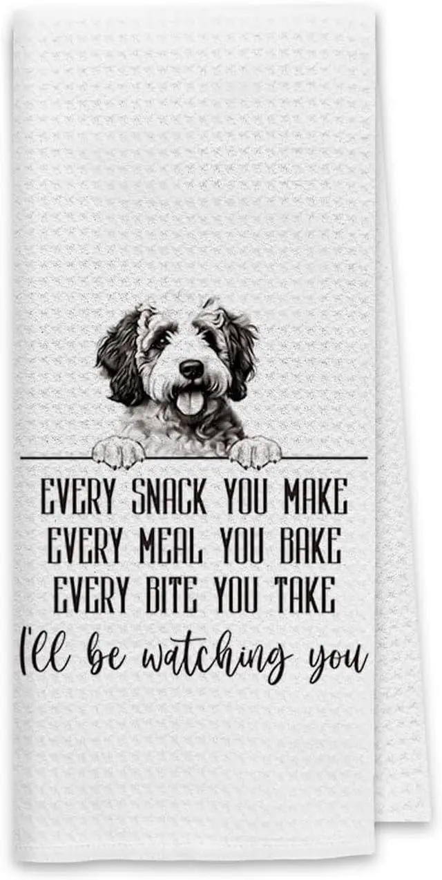 Main image of Dibor Spanish Water Dog Kitchen Towels, Puppy Animals Gifts Dish Towel Dishcloth, Funny Dog Cloth Hand Tea Towels for Bathroom Kitchen, Gifts for Women, 16x24 Inches