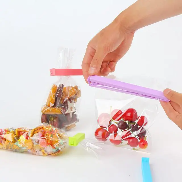 Alt view image 5 of 5 - SULOLI Plastic Sealing Clips for Food and Snack Bag, 27 PCS Bag Clips Fresh-Keeping clamp Sealer in Assorted Sizes and Colors