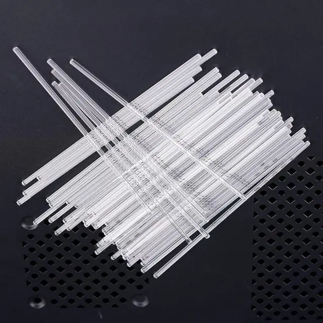 Alt view image 3 of 7 - 50 Pieces Acrylic Lollipop Sticks, Clear Cake Pops for Candy Dessert Chocolate Handmade DIY, 4 Inch(3mm Diameter)