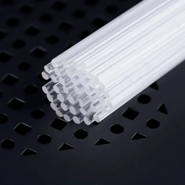 Alt view image 4 of 7 - 50 Pieces Acrylic Lollipop Sticks, Clear Cake Pops for Candy Dessert Chocolate Handmade DIY, 4 Inch(3mm Diameter)