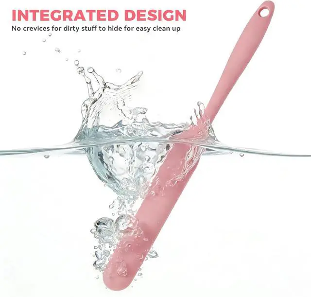 Alt view image 7 of 7 - Silicone Jar Spatula Set of 5, Long Handle Skinny Spatula and Spurtle for Sourdough Starter, Flexible Jar Scraper for Peanut Butter, Jam, Icing, Cream with No Batter Left Behind (5)