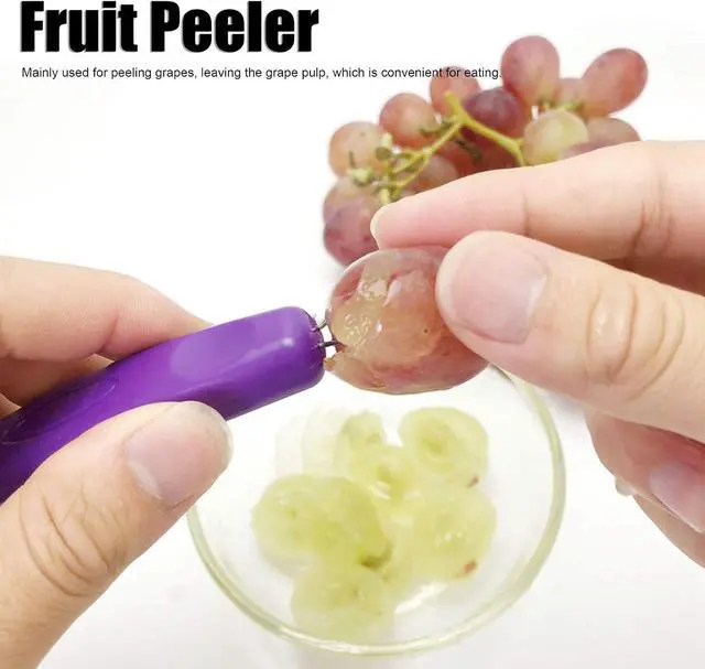 Alt view image 3 of 7 - Yosoo Grape Peeler, Fruit Grape Skin Peeler Remover, Mini Portable Kitchen Gadget, Peeling Tool 7.0x0.8in