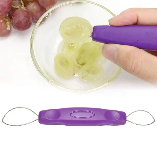 Alt view image 4 of 7 - Yosoo Grape Peeler, Fruit Grape Skin Peeler Remover, Mini Portable Kitchen Gadget, Peeling Tool 7.0x0.8in