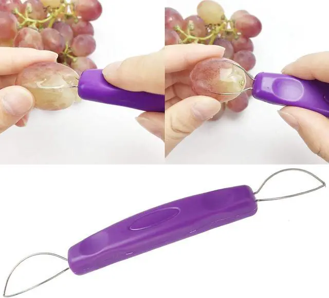 Alt view image 5 of 7 - Yosoo Grape Peeler, Fruit Grape Skin Peeler Remover, Mini Portable Kitchen Gadget, Peeling Tool 7.0x0.8in