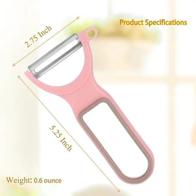 Alt view image 2 of 6 - Ultra Sharp Peeler, Vegetable Peeler, Fruit Peeling Blade, Pink