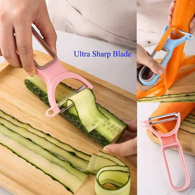 Alt view image 3 of 6 - Ultra Sharp Peeler, Vegetable Peeler, Fruit Peeling Blade, Pink