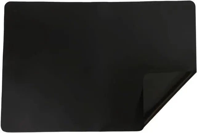 Alt view image 2 of 7 - Silicone Coffee Mat for Kitchen Counter 23.7"x15.8" Non-slip Black | Large Countertop Protector Heat Resistant, Placemat for Bar, Multipurpose Pad under Stove, Toaster, Air Fryer, Microwave