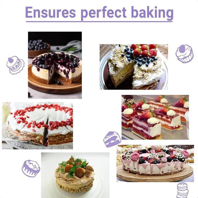 Alt view image 7 of 7 - 3 Pcs Cake strips for even baking, Baking strips for cake pans, Baking Supplies and Cake leveler