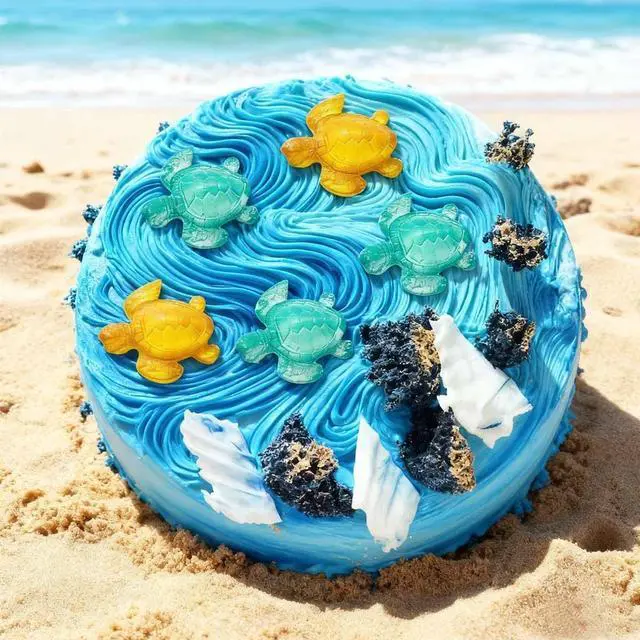 Alt view image 5 of 7 - KuuGuu 6 PACK Sea Turtle Silicone Molds 3D Turtle Candy Fondant Mold Tortoise Chocolate Making Mould Cute Marine Animals Mold for Desserts DIY Baking Candy Cake Muffin Bread Decoration Tools Pink