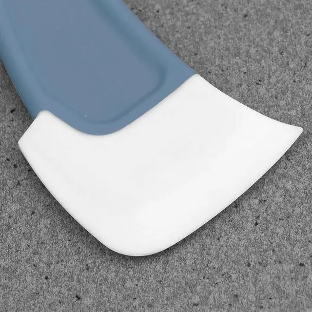 Alt view image 7 of 7 - Silicone Pan Scraper Dish Cleaning Spatula Bowl Scraper Dish Scraper Non Stick Kitchen Scraper Pan Rubber Cleaning Spatula Pot Cleaning Tool 2 PCS (Green & Grey)