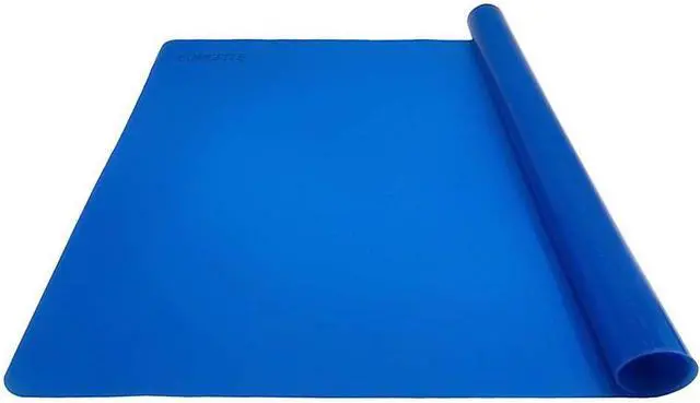Main image of LONGFITE Large Silicone Counter Mat 19.68x15.74 inch Multipurpose Table Placemat Countertop Protector Baking Pastry Mat Nonstick, Nonskid and Heat Resistent (Large, Blue)